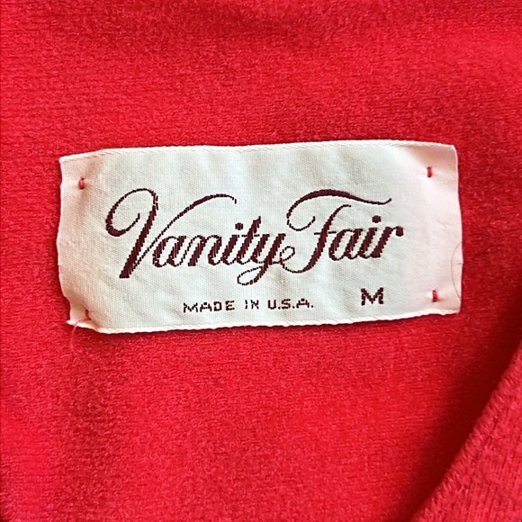Vintage Vanity Fair Robe- Zip Up- Coral Fleece - Picture 2 of 5